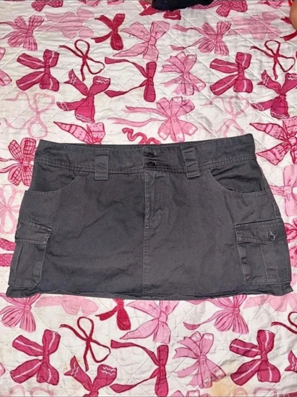 Gray Mini Skirt
